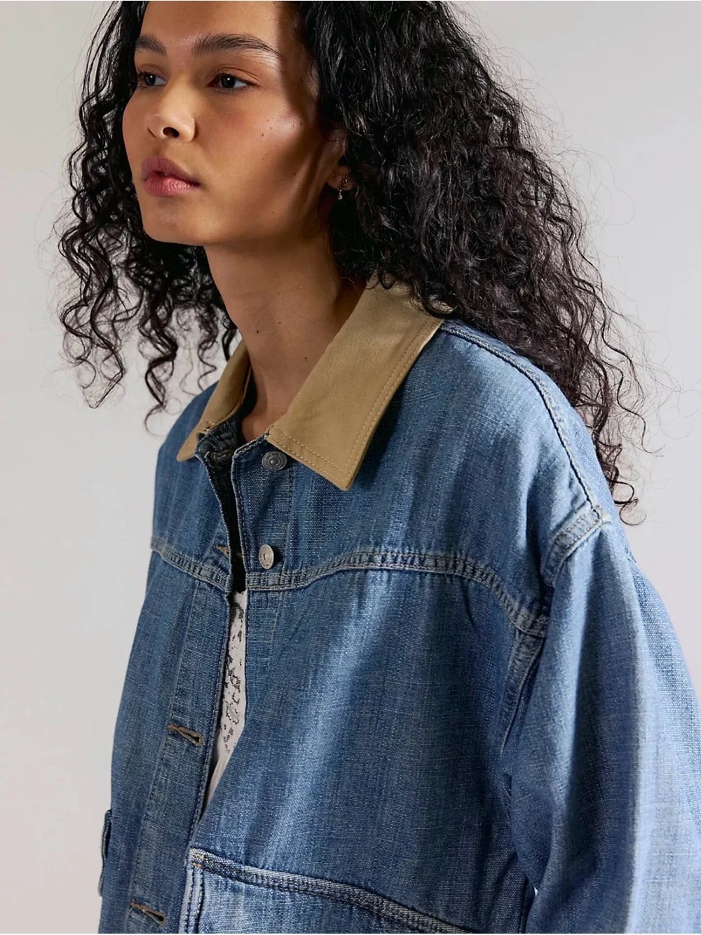 NWT We The Free Lemon Denim Jacket - Picture 3 of 10